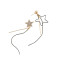 E-4116 New Fashion Shiny Gold Alloy Diamante Crystal Drop Dangle Pendant Ear Charm Women Earring Jewelry