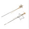 E-4116 New Fashion Shiny Gold Alloy Diamante Crystal Drop Dangle Pendant Ear Charm Women Earring Jewelry