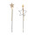 E-4116 New Fashion Shiny Gold Alloy Diamante Crystal Drop Dangle Pendant Ear Charm Women Earring Jewelry