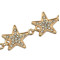 N-6845 1 color Fashion Gold Plated Choker Necklace Inlay Metal Simple Star Adjustable Necklaces for Women Jewelry