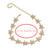 N-6845 1 color Fashion Gold Plated Choker Necklace Inlay Metal Simple Star Adjustable Necklaces for Women Jewelry