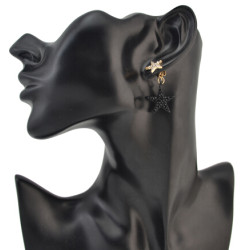 E-4117 Fashion Five-pointed Star Shape Leaf Pendant Drop Earrings For Women Boho Vintage Party Jewelry