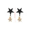 E-4117 Fashion Five-pointed Star Shape Leaf Pendant Drop Earrings For Women Boho Vintage Party Jewelry