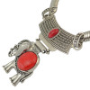 N-6849 New Arrival Silver Plated Elephant Pendant Choker Necklace  For Women