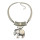 N-6849 New Arrival Silver Plated Elephant Pendant Choker Necklace  For Women