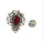 P-0373 New Arrived 3 Color New Fashion Silver Metal Flower Shape Brooch Pin Charm Jewelry