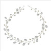 F-0412 Fashion Design Silver Allloy Shiny Crystal Teardrops Shape Hairclip Hair Clips For Women Hair Accessory Jewelry