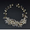 F-0413 Bridal Wedding Hair Accessories Gold Silver Crystal Pearl Handmade Headpiece Women Headbands Jewelry