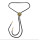 N-6854 New 2 Style Gold Diamante Pendant Long BOLO TIE Necklace for Women British Style Multi Rope Chain