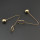 E-4137 2 color Fashion Trendy Gold Silver Plated Circle Beads Hook Earring for Women Party Gifts