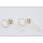 E-4137 2 color Fashion Trendy Gold Silver Plated Circle Beads Hook Earring for Women Party Gifts