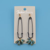 E-4132 Fashion Korea Style Enamel Pin Tassel Charm Dangle Earring for Women Jewelry