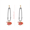 E-4132 Fashion Korea Style Enamel Pin Tassel Charm Dangle Earring for Women Jewelry