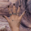 R-1456 4 styles Bohemian Silver Gold Plated Midi Finger Ring Sets Vintage Ethnic Women Knuckle Rings
