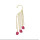 E-1185 New Punk Fashion Gold Plated Metal Tassel Blue Skull Pendant Ear Cuff