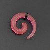 I-0013 12Pcs/Set Acrylic Spiral Taper Horn Snail Stretcher expander Piercing