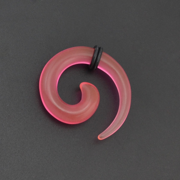 I-0013 12Pcs/Set Acrylic Spiral Taper Horn Snail Stretcher expander Piercing