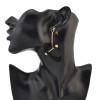 E-4128 New Fashion European 3 styles Hook Dangle Charm Earrings for Women Jewelry