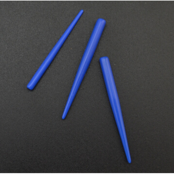 I-0020 12Pcs Blue Taper Expander Ear Plug Gauge Body Piercing Wholesale