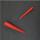 5.5MM 9.5MM Red Taper Expander Ear Plug Gauge Body Piercing Wholesale 12Pcs I-0027