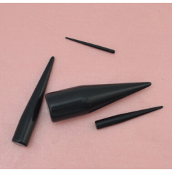 I-0023 12pcs/set Gauge Taper Black UV Expander Ear Plug Body Piercing