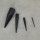 I-0023 12pcs/set Gauge Taper Black UV Expander Ear Plug Body Piercing
