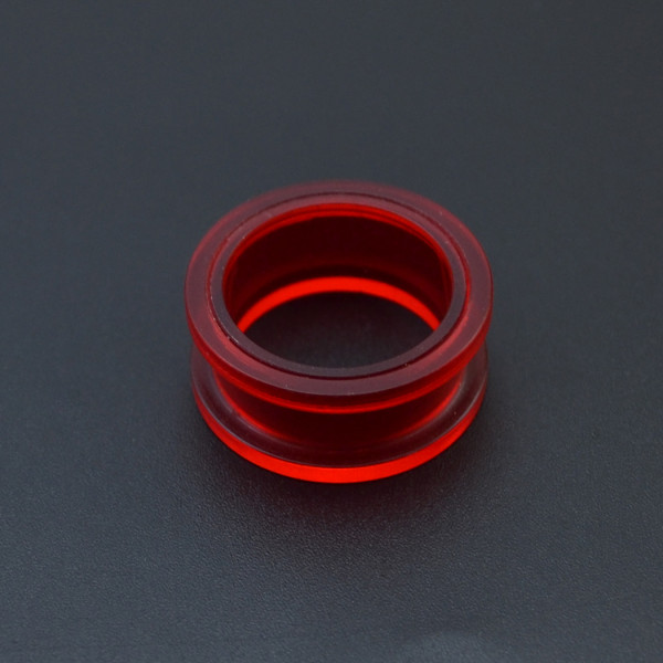 I-0058 Red Circle Ear Plug Body Piercing