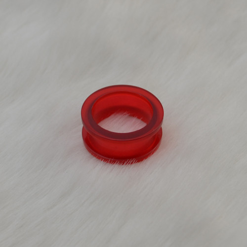 I-0058 Red Circle Ear Plug  Body Piercing