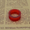 I-0058 Red Circle Ear Plug Body Piercing