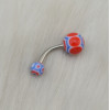 I-0045 12pcs/Set Dozen Belly Button Navel Rings Ear Bar Steel Piercing