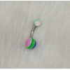 I-0045 12pcs/Set Dozen Belly Button Navel Rings Ear Bar Steel Piercing