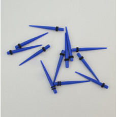 I-0020 12Pcs Blue Taper Expander Ear Plug Gauge Body Piercing Wholesale