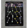 I-0053 12PCS Wholesale Nipple Tongue Barbells Ear Pricing Jewelry
