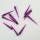 3MM 4MM 5MM 8MM Gauge Piercing Purple Taper Stretcher Expander Ear Plug Lots 12Pcs I-0029