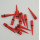 5.5MM 9.5MM Red Taper Expander Ear Plug Gauge Body Piercing Wholesale 12Pcs I-0027