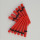 5.5MM 9.5MM Red Taper Expander Ear Plug Gauge Body Piercing Wholesale 12Pcs I-0027
