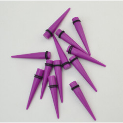 Wholesale Lots 2.5MM 3MM 10MM Plum Taper Expander Ear Plug UV Body Jewelry I-0026