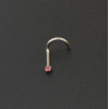 I-0054 12pcs 5 Colors Rhinestone Nose Ring Nostril Screw Studs Body Piercing Jewelry Pircing