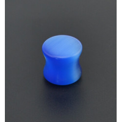 I-0050 6pcs Blue Stone Ear Plugs and Tunnels Gauge Piercing Expander Ear Stretcher Body Jewelry Piercings