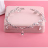 F-0418 Luxury Vintage Silver Wedding Crown Alloy Bridal Tiara Baroque Queen Crown rhinestone tiara crown