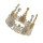 F-0419 Vintage Luxurious Handmade Shiny Hair Clip Crystal King Queen Crown Accessories