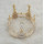 F-0419 Vintage Luxurious Handmade Shiny Hair Clip Crystal King Queen Crown Accessories