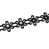 N-6853 Unique European Fashion Leather Flower Printing Chokers Collar Crystal Necklace for Women Jewelry