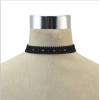 N-6855 4 Styles New Fashion Black Hollow Leather Choker Necklaces For Women Boho Wedding Party Jewelry