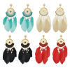 E-4142 New Arrival Bohemian Feather Drop Earrings For Women Long Tassel Earring Fashion Jewelry