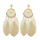 E-4142 New Arrival Bohemian Feather Drop Earrings For Women Long Tassel Earring Fashion Jewelry