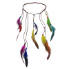 F-0421 Fashion Handmade Ethnic Gypsy Rope  Feather Hairbands Women Boho  Hairband Hair Accessory