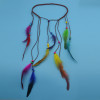 F-0421 Fashion Handmade Ethnic Gypsy Rope  Feather Hairbands Women Boho  Hairband Hair Accessory