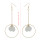 E-4150 3 Styles Gold Color Big Round Circle Pearl Drop Earrings for Women Bridal Wedding Party Jewelry