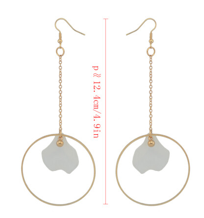 E-4150 3 Styles Gold Color Big Round Circle Pearl Drop Earrings for Women Bridal Wedding Party Jewelry